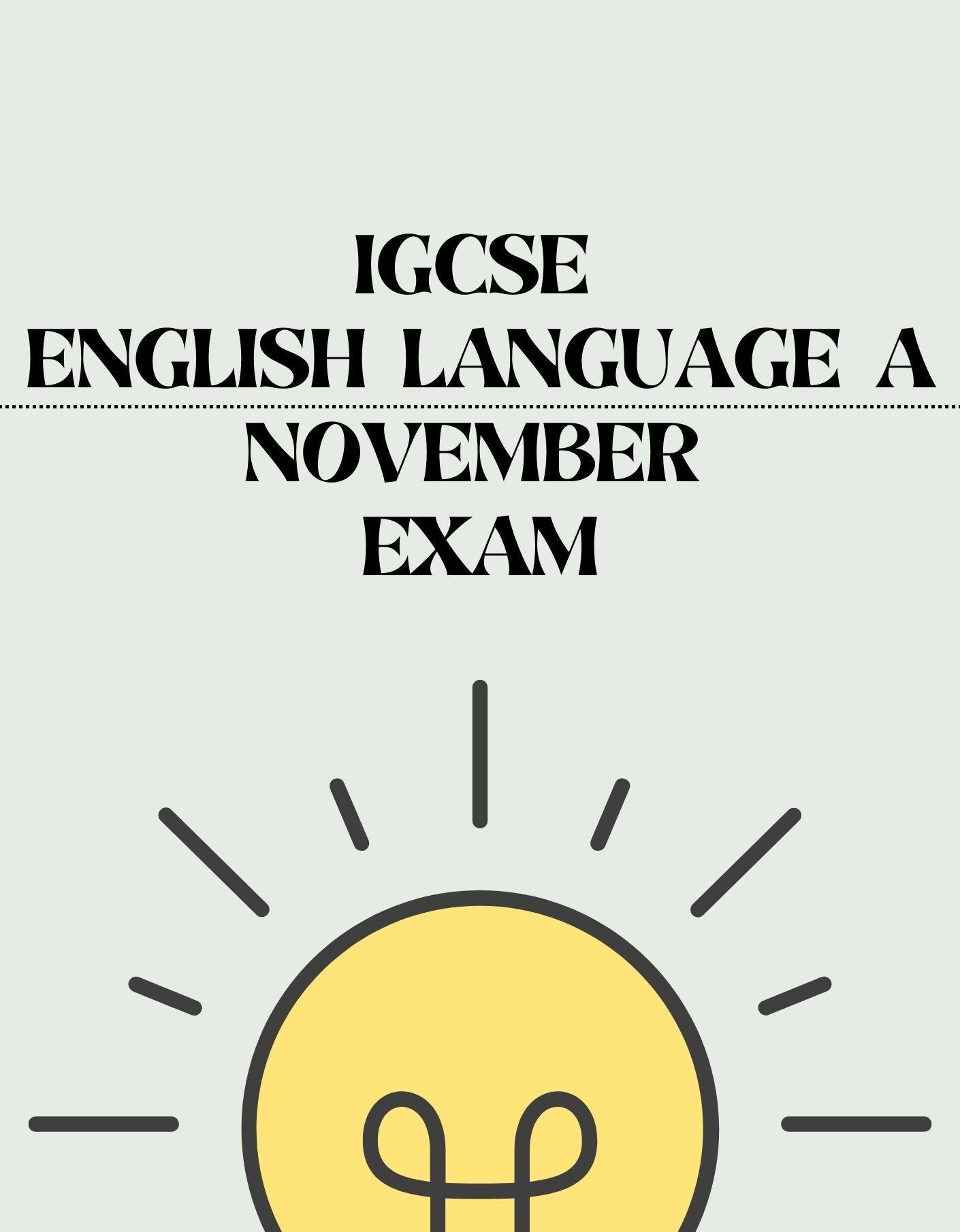 igcse-english-language-a-november-exam-exam-centre-birmingham-limited