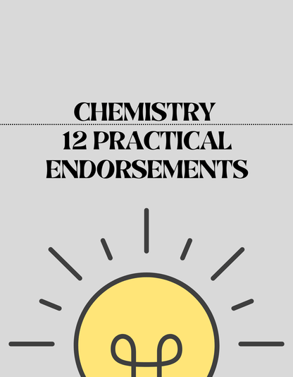 12 Practical Endorsements - A Level Chemistry for Summer 2025 Exams. - Exam Centre Birmingham - Official